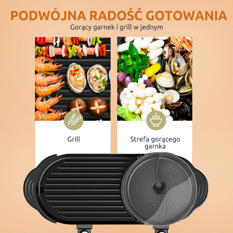 🍳Multifunctionele pan met grill en hotpot🔥
