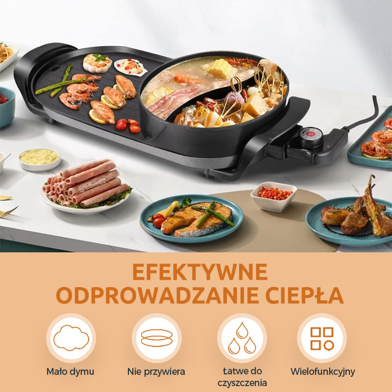 🍳Multifunctionele pan met grill en hotpot🔥