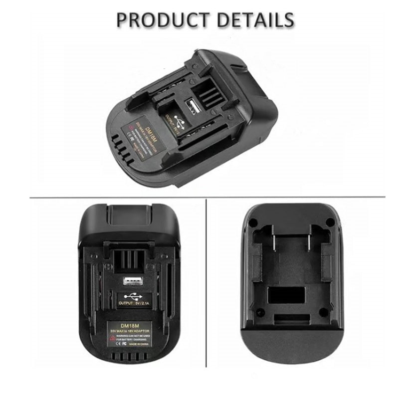⚡Lithium Accu Adapter voor 18V gereedschappen