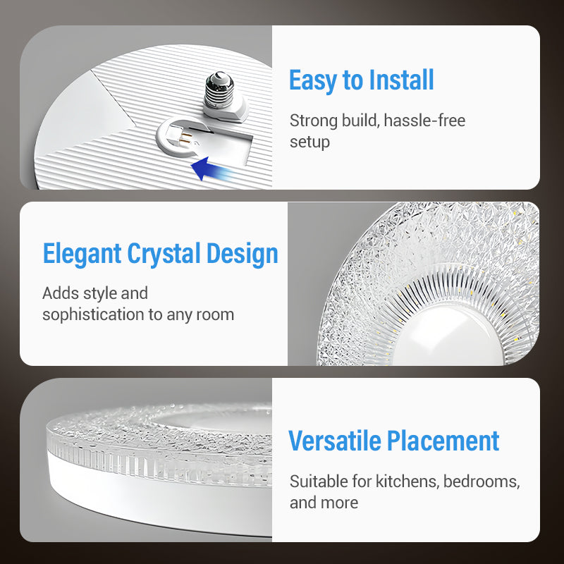 LED kristallen plafondlamp