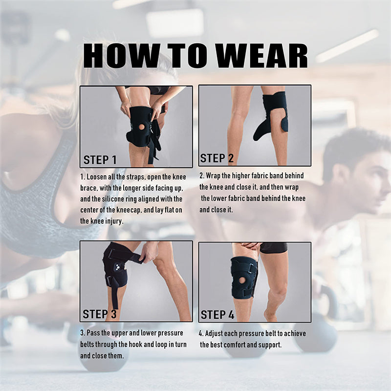 🦵 Ademende en verstelbare kniebrace – Lichte gewrichtssteun voor sport en het dagelijks leven, optimaal comfort 🏃‍♂️📦