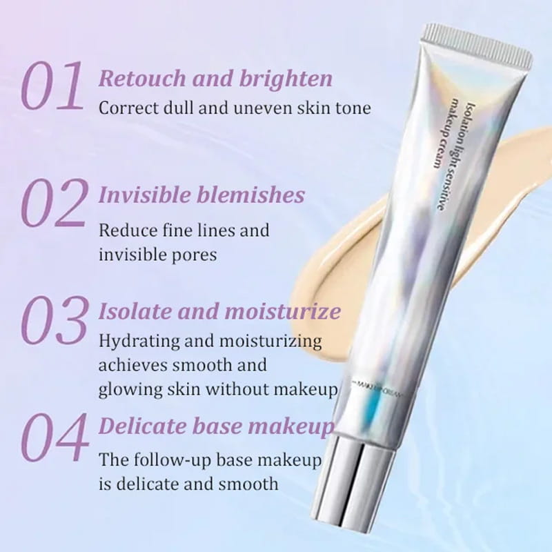 Langdurige hydraterende waterdichte make-upcrème