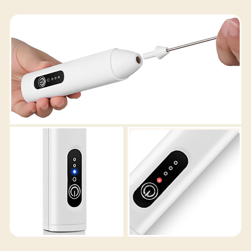 ☕✨ Elektrische schuimmaker voor dranken – 3 instelbare snelheden, oplaadbaar via USB, eenvoudig schoon te maken 🥛