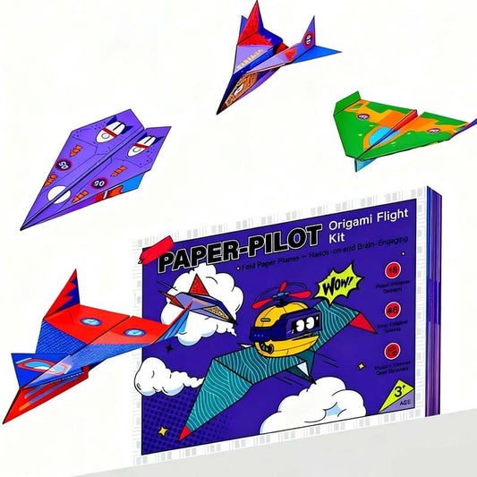 🔥50% KORTING ✈️ Creatieve DIY Papieren Vliegtuigset voor Kinderen.