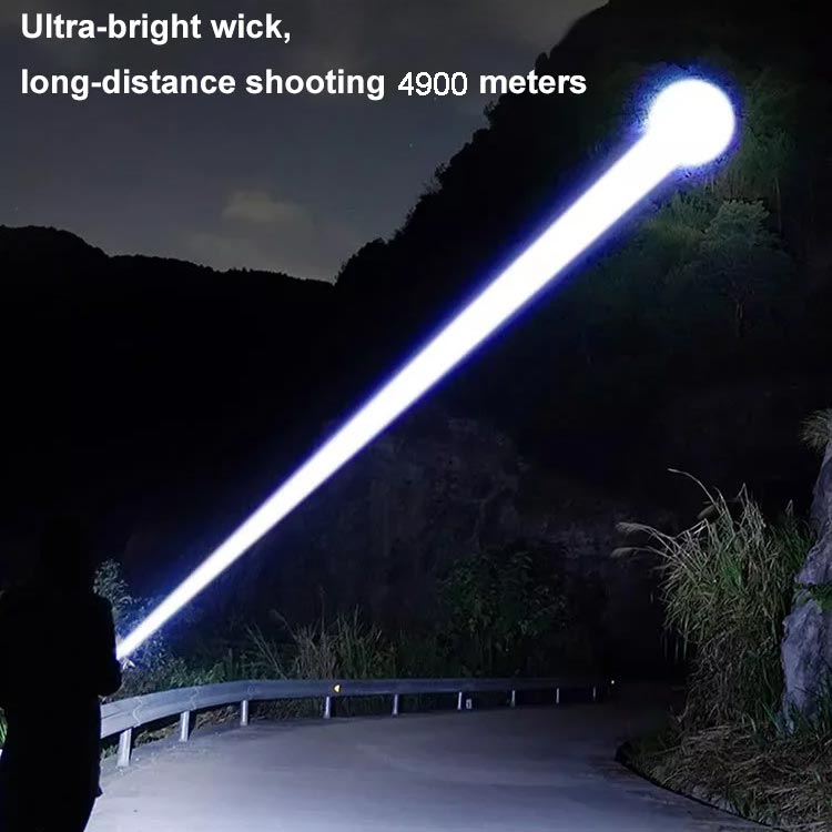 📢📢50% korting – Zoomable zaklamp met 7500 lumen 🔦🏔️ Waterdicht IPX7, oplaadbaar via USB-C & powerbankfunctie!