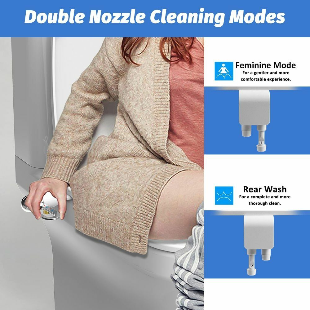 ❤️💦 Badkamer Niet-elektrisch bidet met dubbele sproeikop Toiletreiniger Bidet Hygiënisch zelfreinigend bidet✨