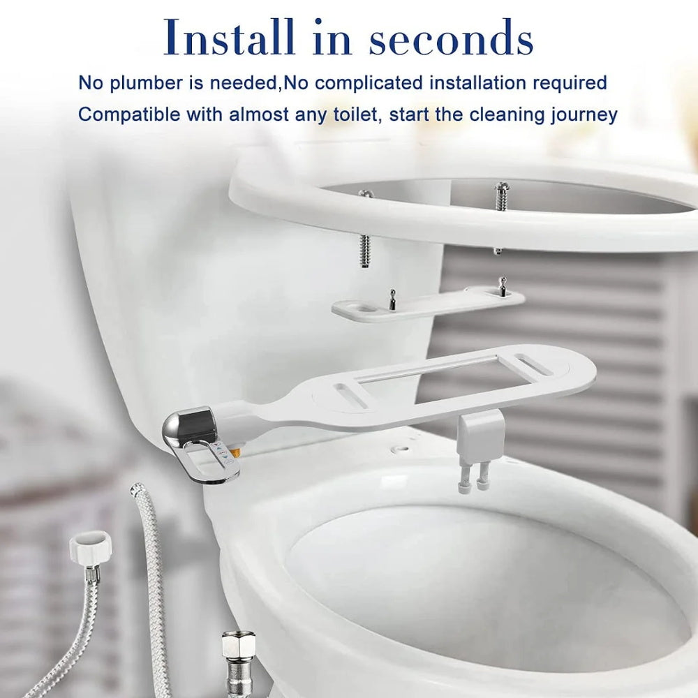 ❤️💦 Badkamer Niet-elektrisch bidet met dubbele sproeikop Toiletreiniger Bidet Hygiënisch zelfreinigend bidet✨