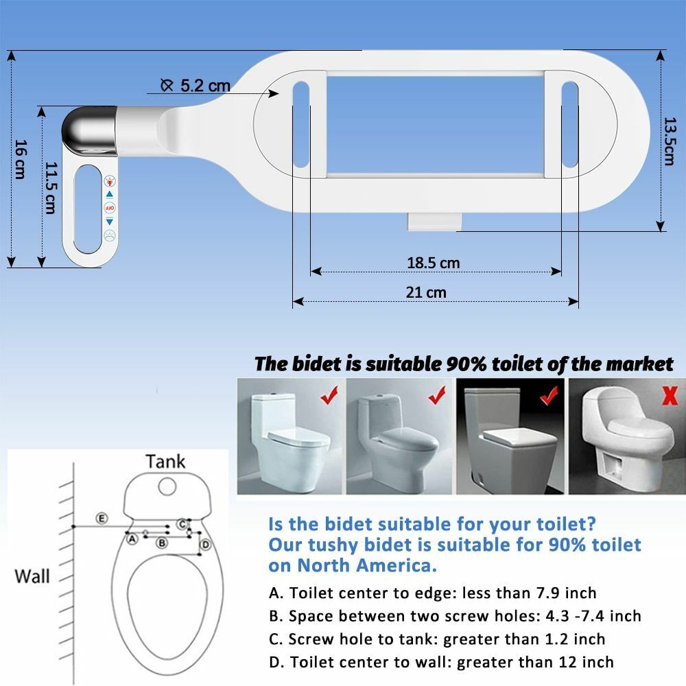 ❤️💦 Badkamer Niet-elektrisch bidet met dubbele sproeikop Toiletreiniger Bidet Hygiënisch zelfreinigend bidet✨