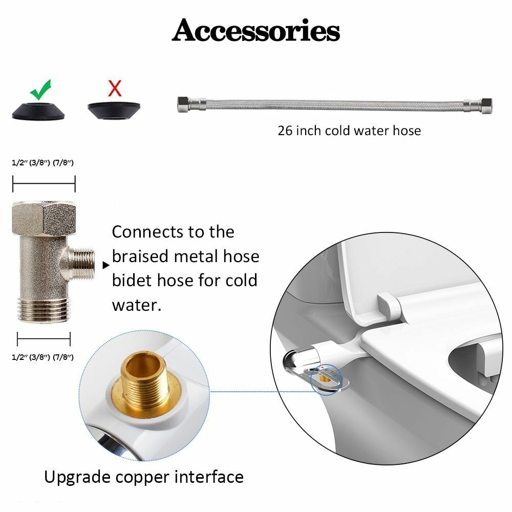 ❤️💦 Badkamer Niet-elektrisch bidet met dubbele sproeikop Toiletreiniger Bidet Hygiënisch zelfreinigend bidet✨