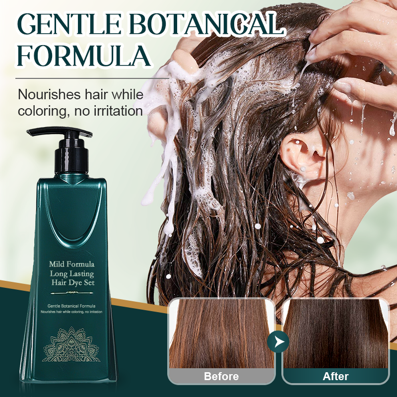 🚫Zeg vaarwel tegen schade door haarverf!🔥Milde formule Haarverfset met langdurig resultaat