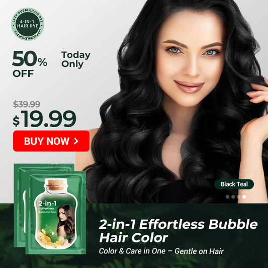 ✨ 50% KORTING! 2-in-1 Bubbel Haarverf — Zonder Gedoe, Zonder Schade, Direct Mooie Kleur 💁‍♀️