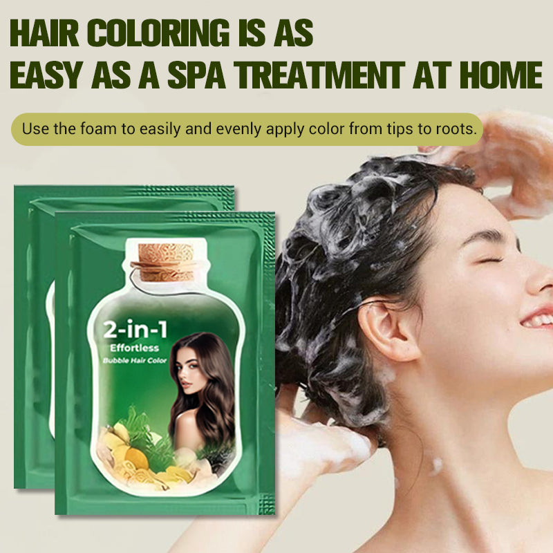 ✨ 50% KORTING! 2-in-1 Bubbel Haarverf — Zonder Gedoe, Zonder Schade, Direct Mooie Kleur 💁‍♀️