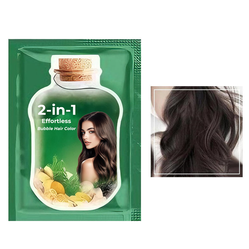 ✨ 50% KORTING! 2-in-1 Bubbel Haarverf — Zonder Gedoe, Zonder Schade, Direct Mooie Kleur 💁‍♀️