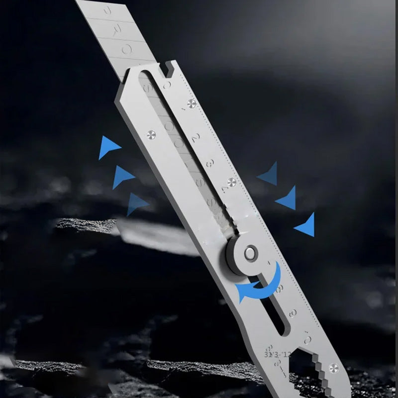 🔥 50% korting! Veelzijdig cuttermes met afbreekbaar mes – Multitool, schraper, sleutel & flessenopener in 1! 🔧✂️