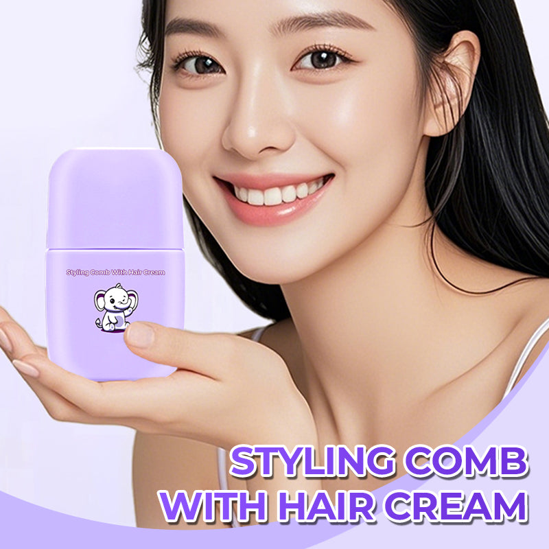 Stylingkam met haarcrème