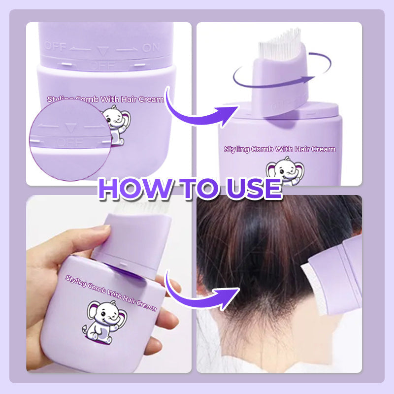 Stylingkam met haarcrème