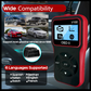 🔧Multifunctionele OBD II Motor Foutcodelezer - Snel Fouten Lezen/Wissen & Realtime Bewaking: Compatibel Met Meeste Benzinevoertuigen (Na 1996!)