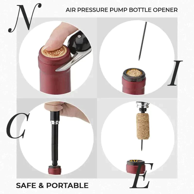 🍷💥 50% KORTING! Nooit meer worstelen met een kurk! Deze luchtpomp kurkentrekker trekt elke wijnkurk er in seconden uit – zonder draaien, zonder trekken, zonder kruimels!