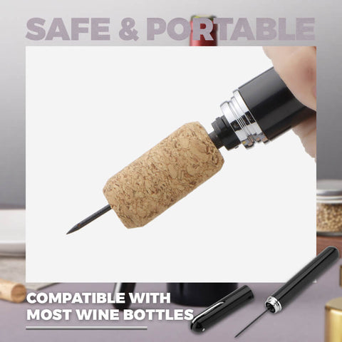 🍷💥 50% KORTING! Nooit meer worstelen met een kurk! Deze luchtpomp kurkentrekker trekt elke wijnkurk er in seconden uit – zonder draaien, zonder trekken, zonder kruimels!