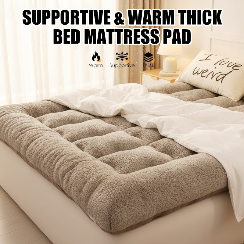 🔥Hete verkoop 50% korting🛏Ondersteunende en warme dikke matrasbeschermer