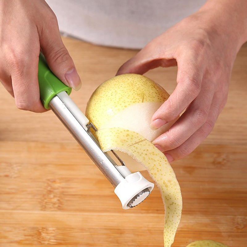 🍎 2-in-1 Apple Corer & Peeler (Roestvrij staal ) – perfect voor het snel bereiden van fruit ✨🍏