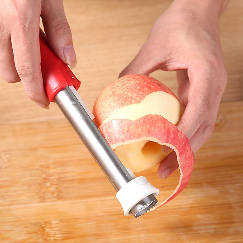 🍎 2-in-1 Apple Corer & Peeler (Roestvrij staal ) – perfect voor het snel bereiden van fruit ✨🍏