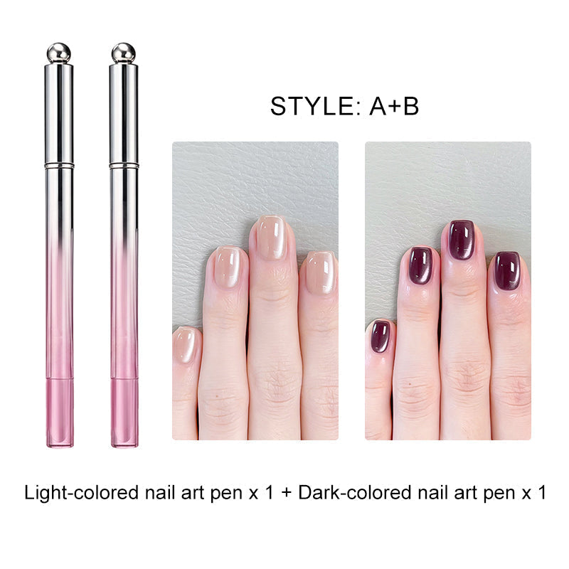 Alles-in-één gel nagellakpen met kattenoogeffect