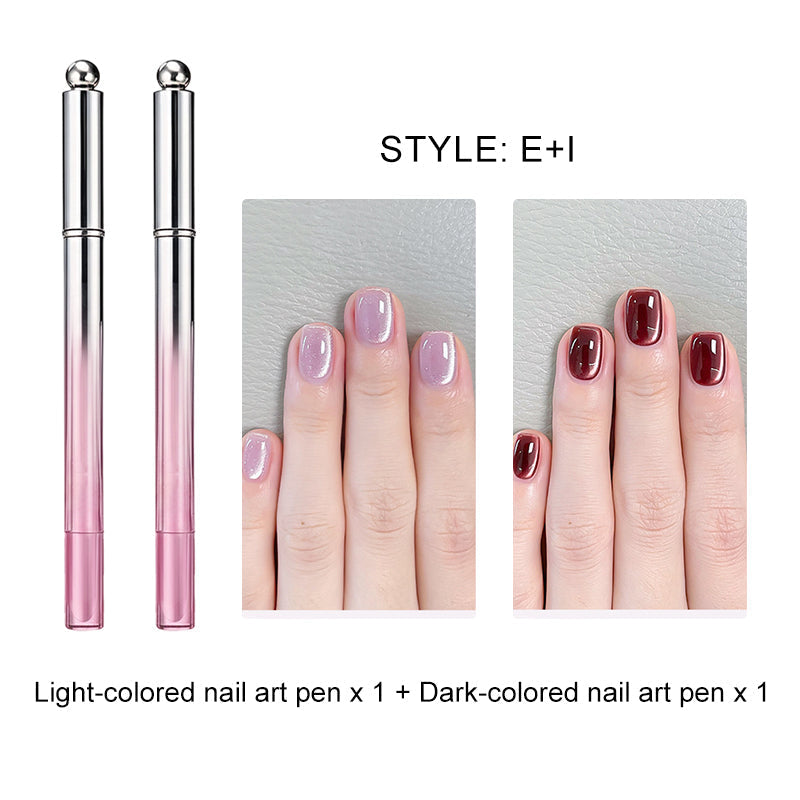Alles-in-één gel nagellakpen met kattenoogeffect