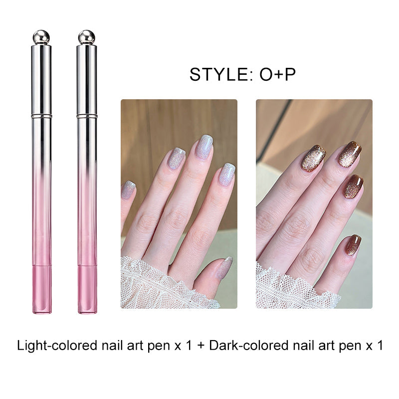 Alles-in-één gel nagellakpen met kattenoogeffect