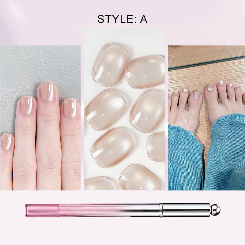 Alles-in-één gel nagellakpen met kattenoogeffect