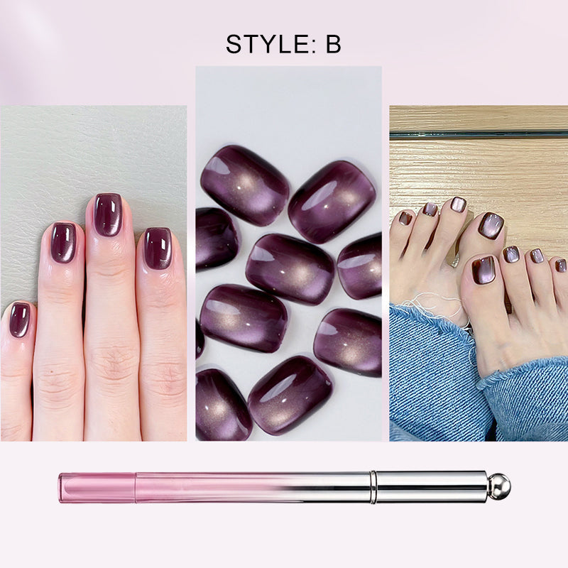 Alles-in-één gel nagellakpen met kattenoogeffect