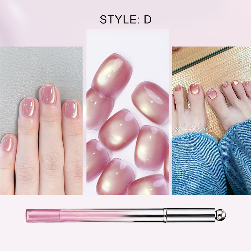 Alles-in-één gel nagellakpen met kattenoogeffect