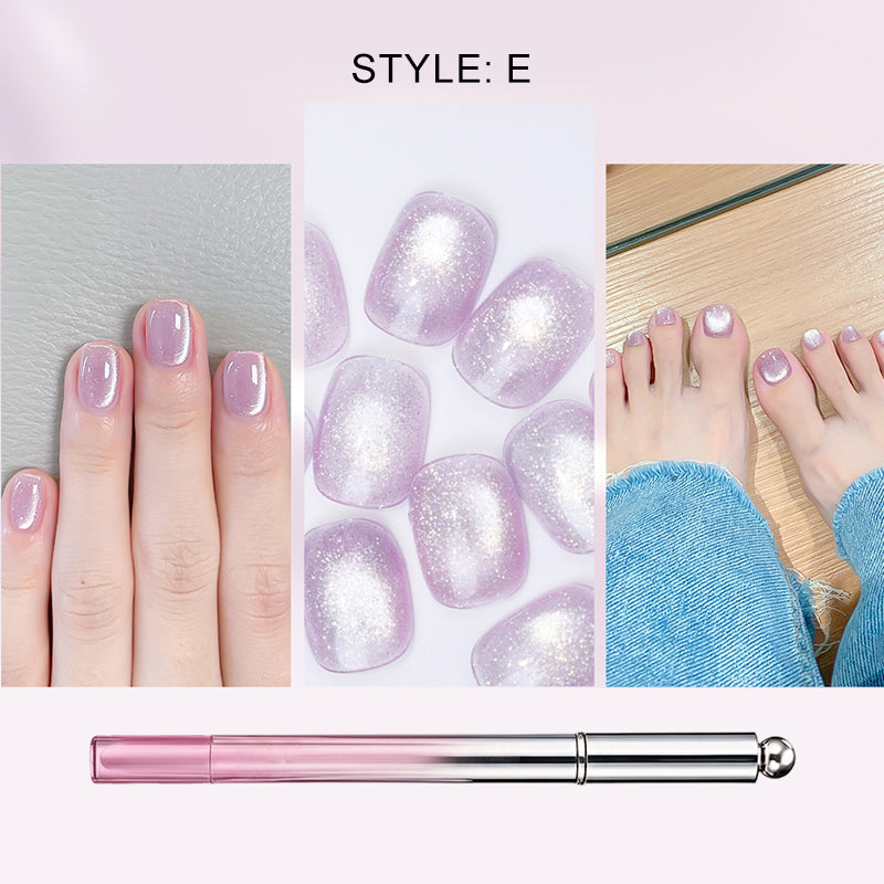 Alles-in-één gel nagellakpen met kattenoogeffect