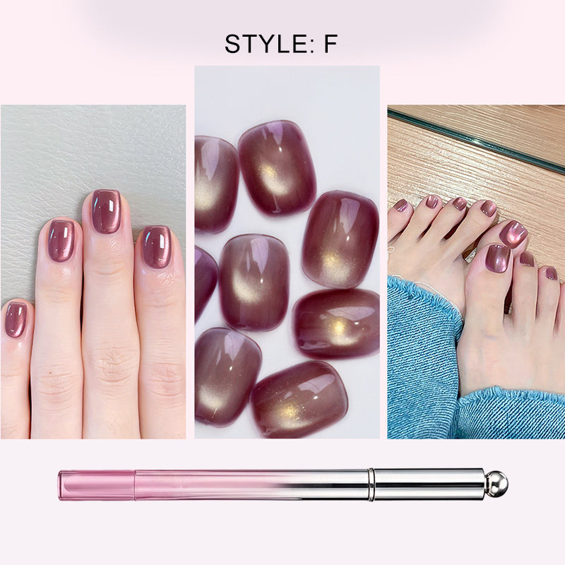 Alles-in-één gel nagellakpen met kattenoogeffect