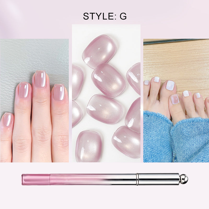 Alles-in-één gel nagellakpen met kattenoogeffect