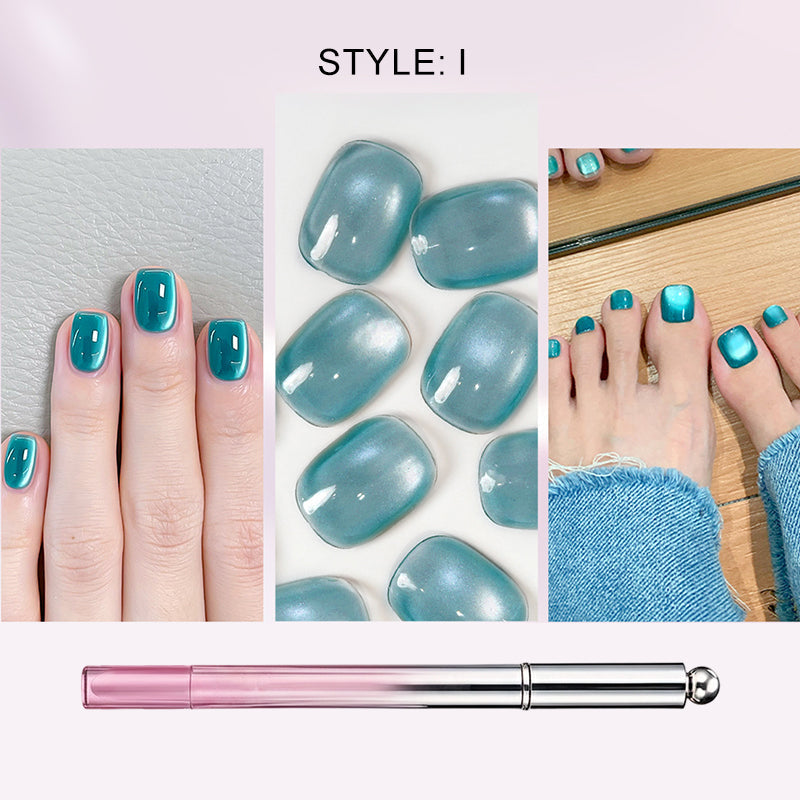 Alles-in-één gel nagellakpen met kattenoogeffect