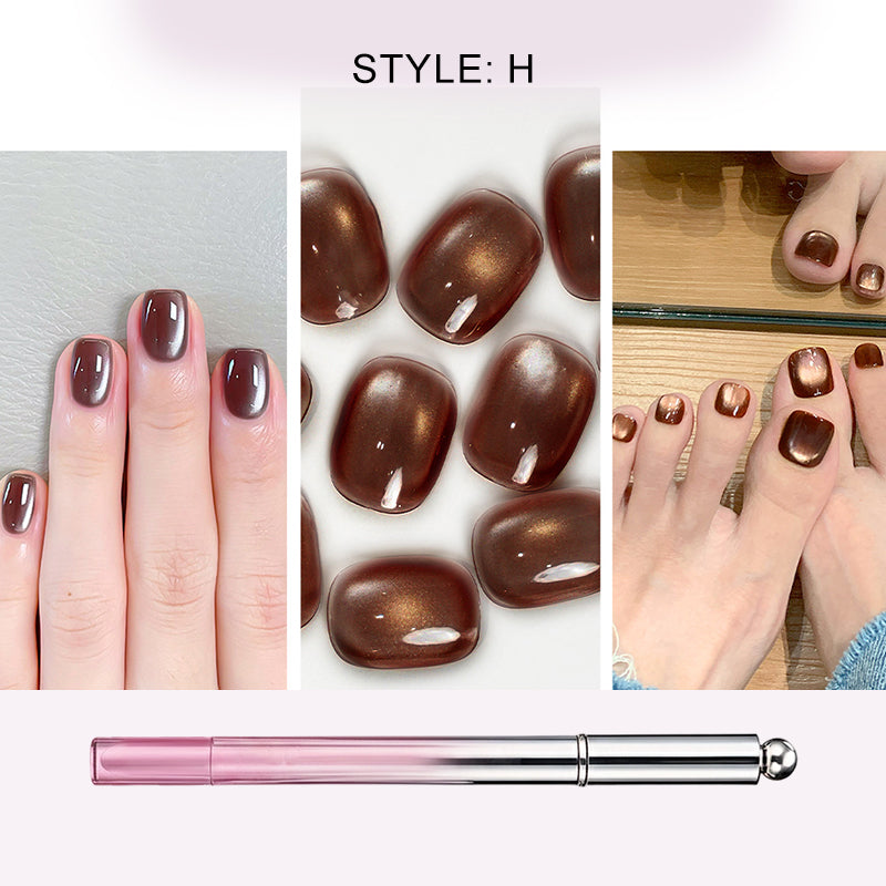 Alles-in-één gel nagellakpen met kattenoogeffect