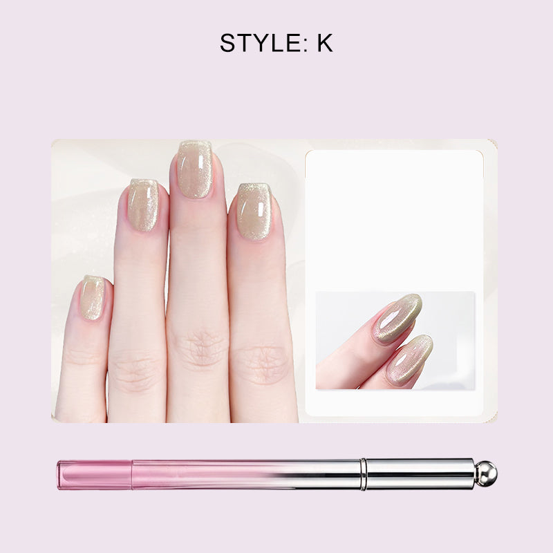 Alles-in-één gel nagellakpen met kattenoogeffect