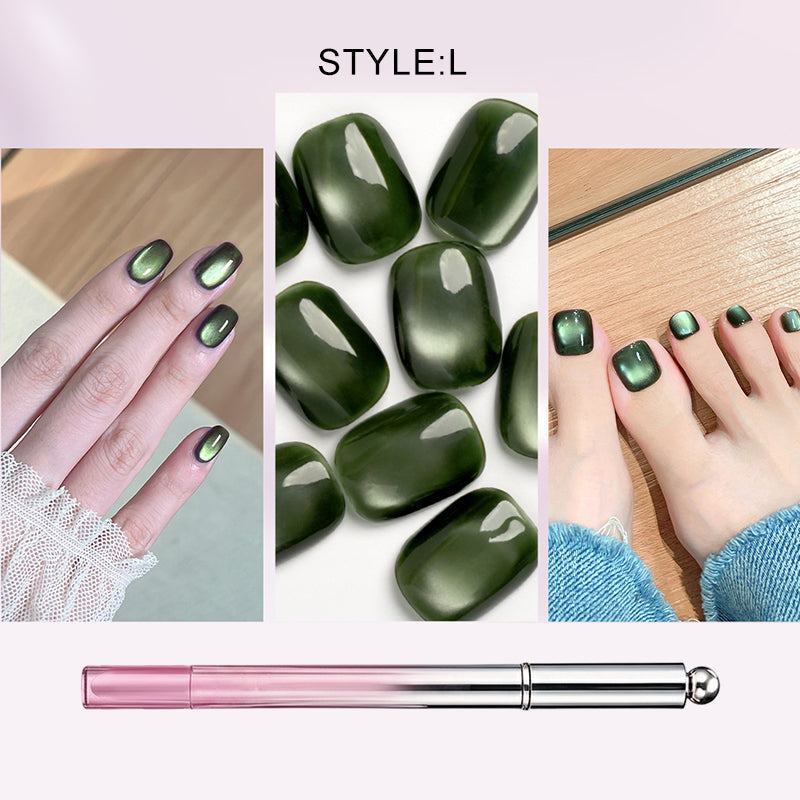 Alles-in-één gel nagellakpen met kattenoogeffect