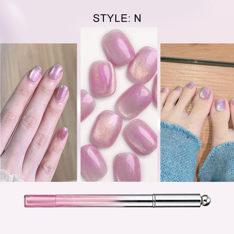 Alles-in-één gel nagellakpen met kattenoogeffect