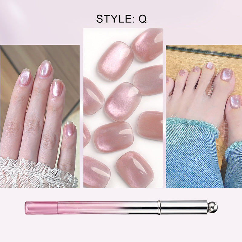 Alles-in-één gel nagellakpen met kattenoogeffect