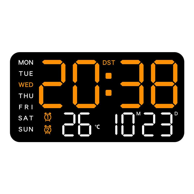 ⏰Multifunctionele decoratieve LED digitale wandklok