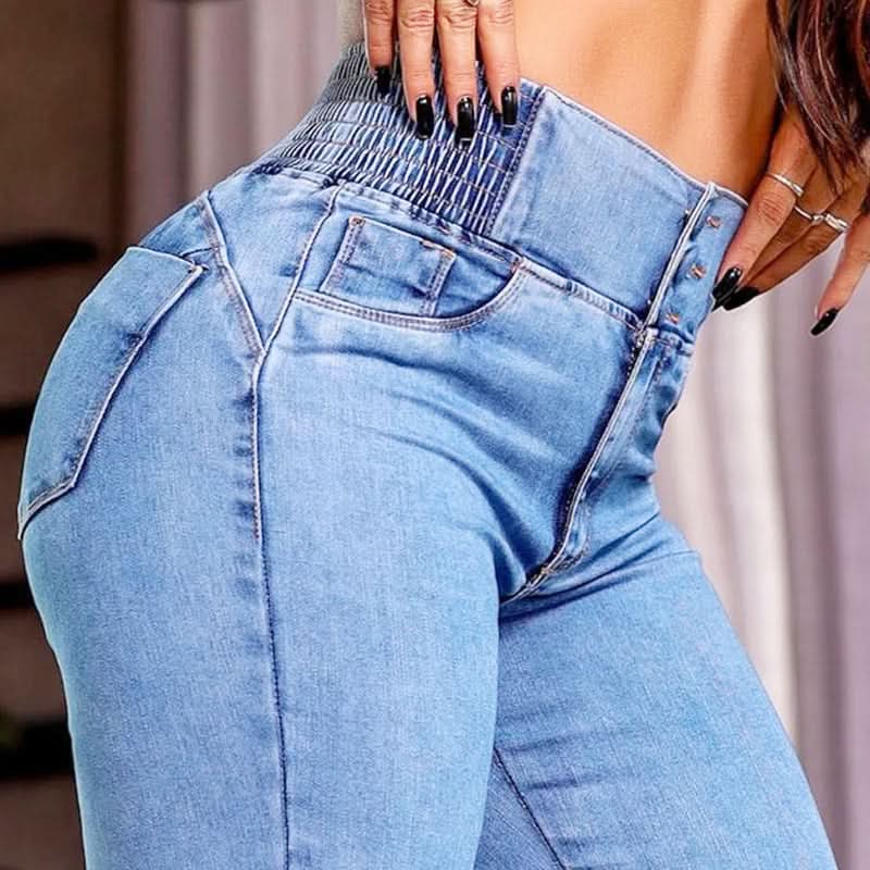 🎁2026 Nieuw binnen 50% KORTING👖 Stretch flare jeans met hoge taille