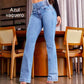 🎁2026 Nieuw binnen 50% KORTING👖 Stretch flare jeans met hoge taille