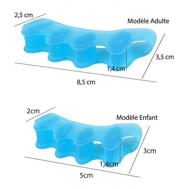 🔥 Tijdelijke aanbieding 1+1 GRATIS 💪 Flexibele Siliconen Teenscheider - Voor Pijnverlichting & Correctie 🌞