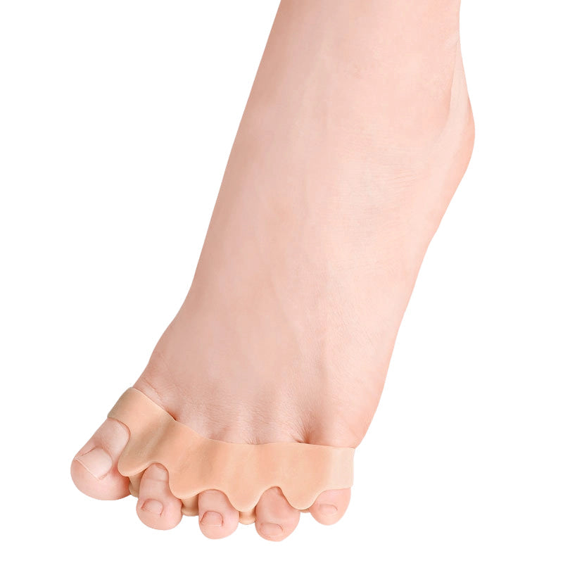 🔥 Tijdelijke aanbieding 1+1 GRATIS 💪 Flexibele Siliconen Teenscheider - Voor Pijnverlichting & Correctie 🌞