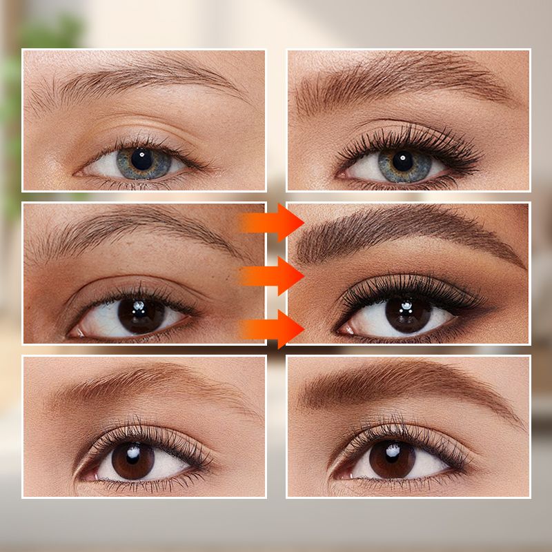 🔥Koop 1 krijg 1 gratis💥Waterdichte vierpuntige baard- en wenkbrauw pen