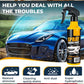 🚗3-in-1 SiO₂ keramische snelcoatingspray – wassen zonder water, streeploze glans en waterafstotende bescherming