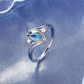 ✨💍Moderne ovale ring – met zirkonia-accenten en een strakke afwerking
