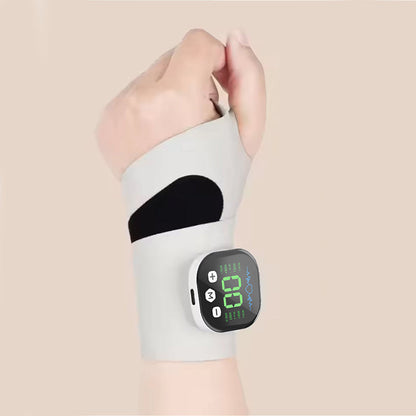 😊 Oplaadbare, verstelbare elektrische polsmassageapparaat – Verlichting voor onderweg! 🌟